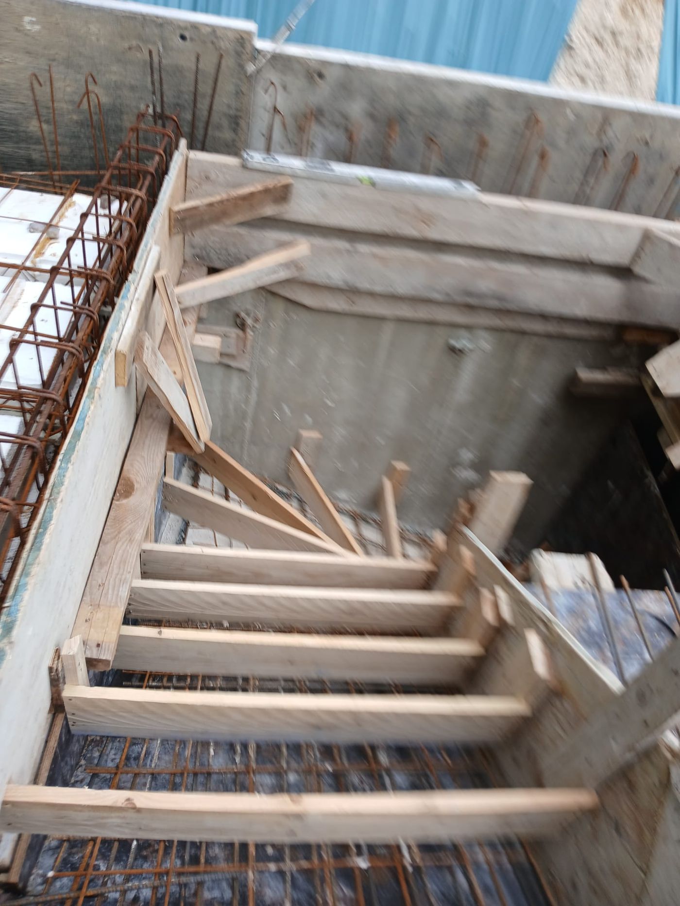 Cage d'escalier — coffrage