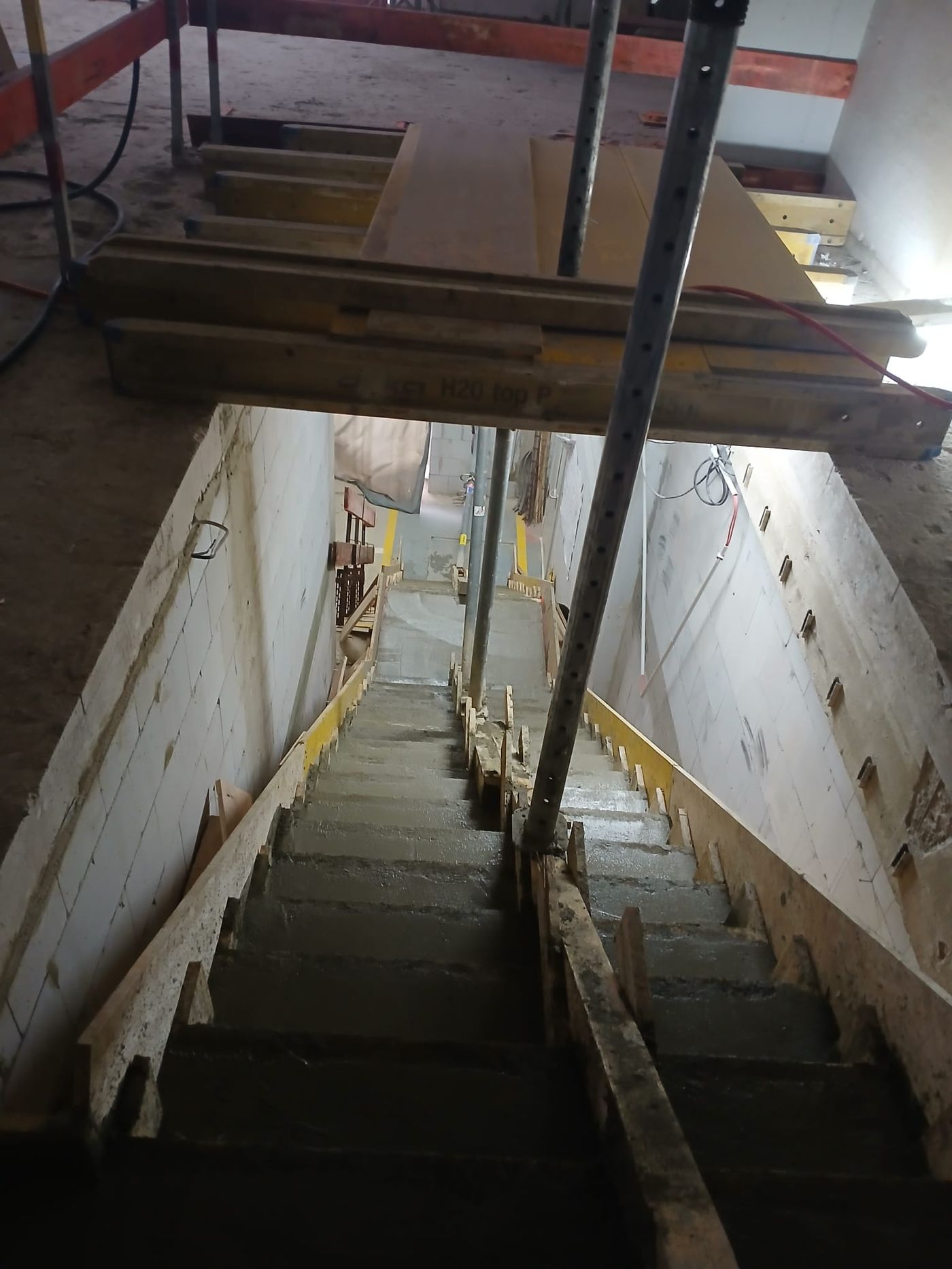 Cage d'escalier intérieure — coffrage