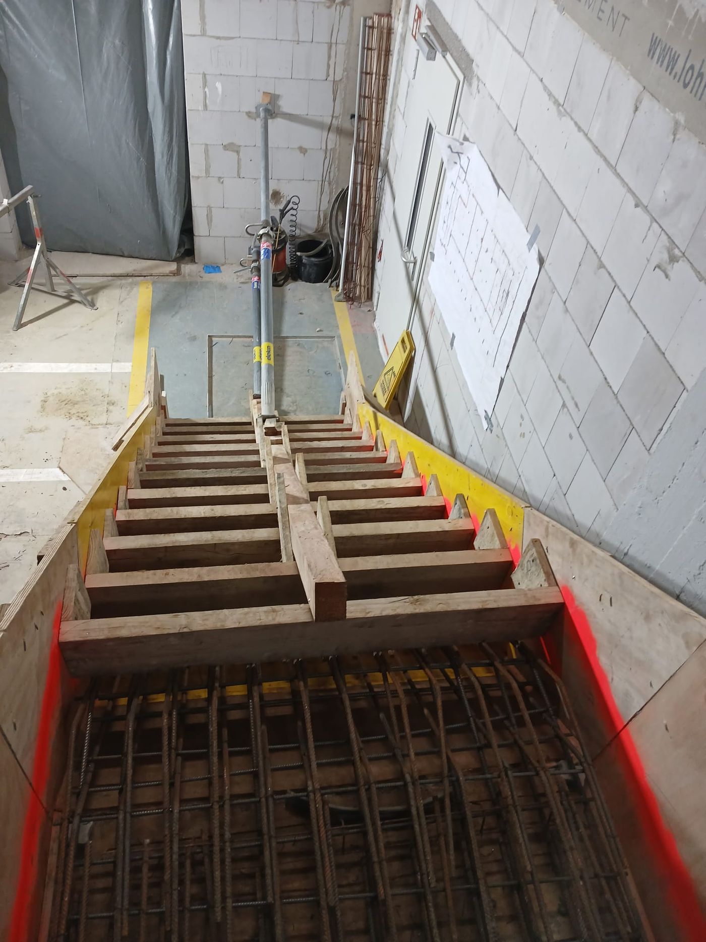 Cage d'escalier — ferraillage