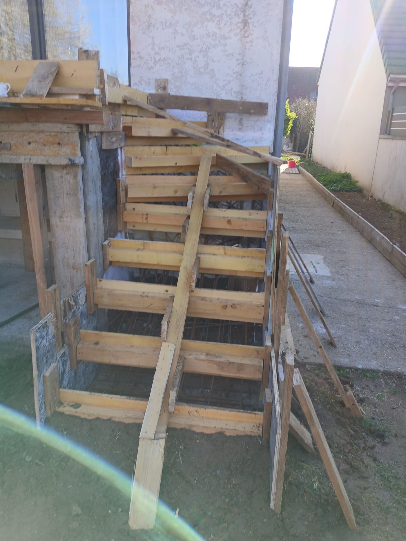 Coffrage d'escalier — structure