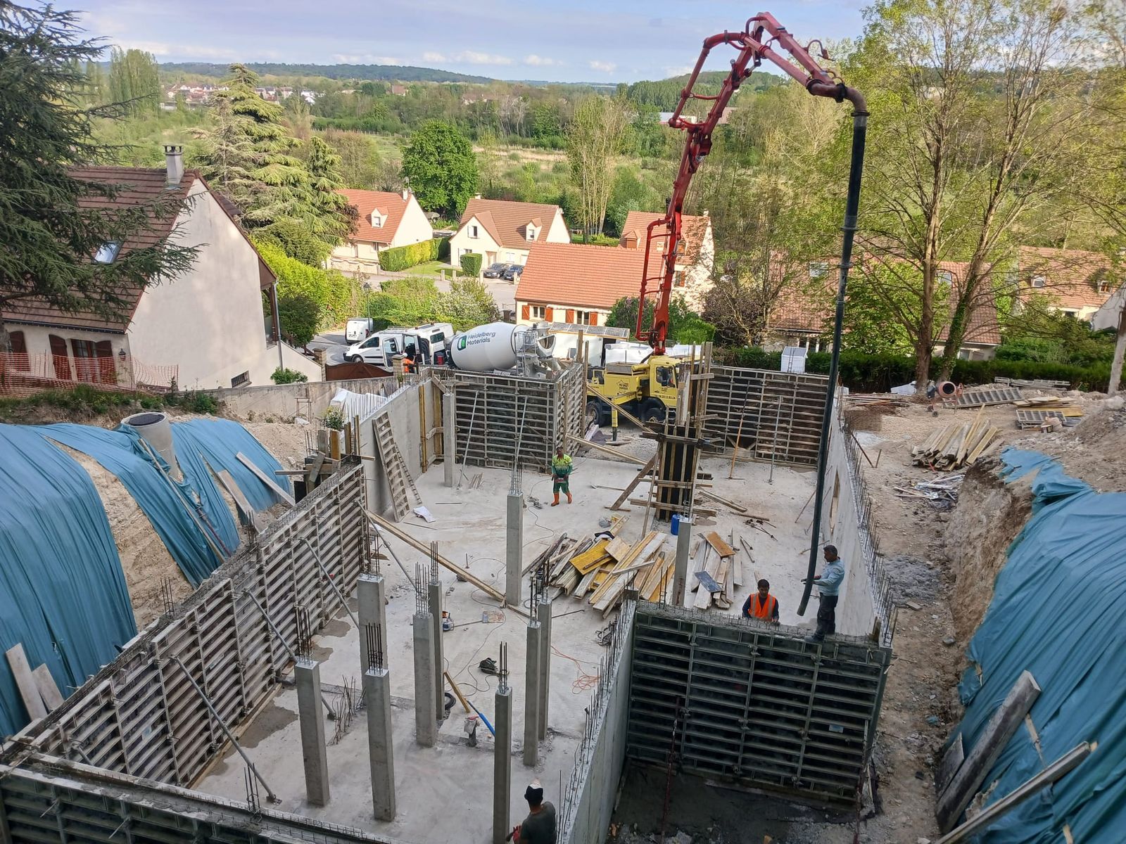 Fondation — coffrage béton